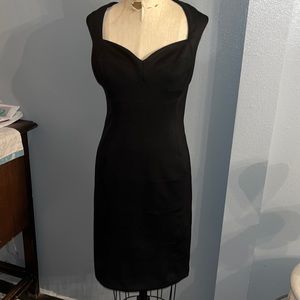 White House Black Market body con black dress